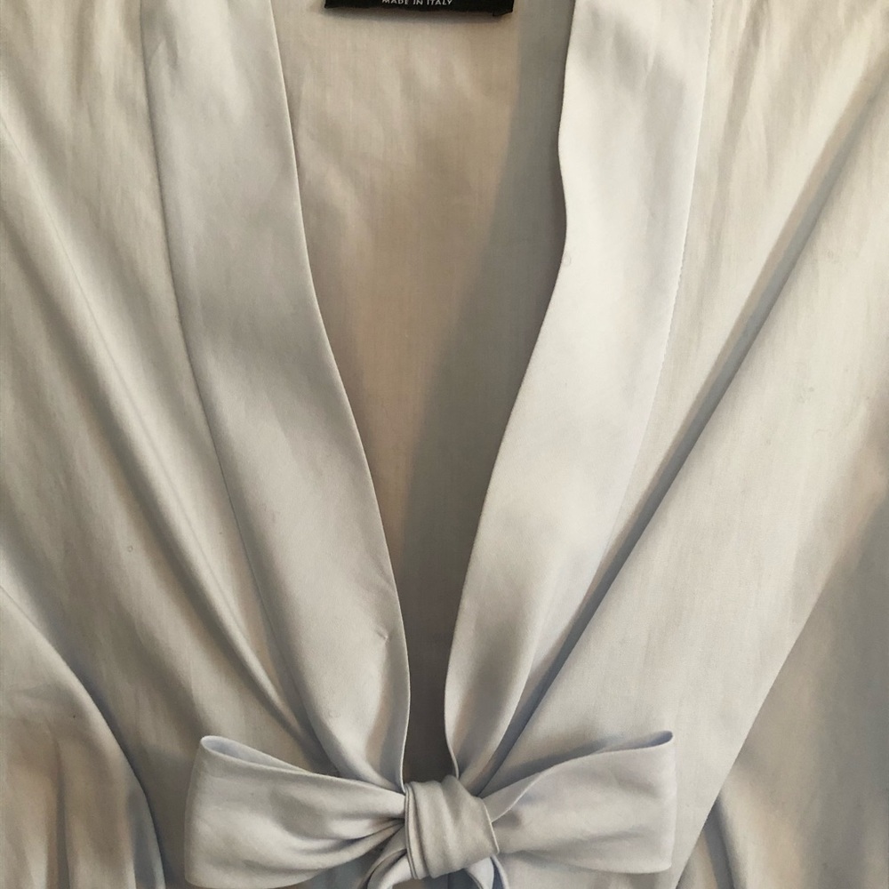 Dolce & Gabbana Low cut button down with tie front